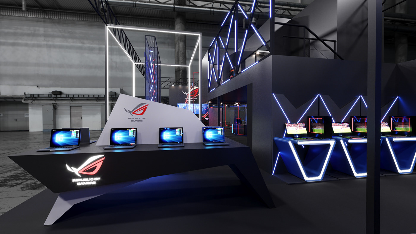 華碩展臺內(nèi)部結(jié)構(gòu)圖