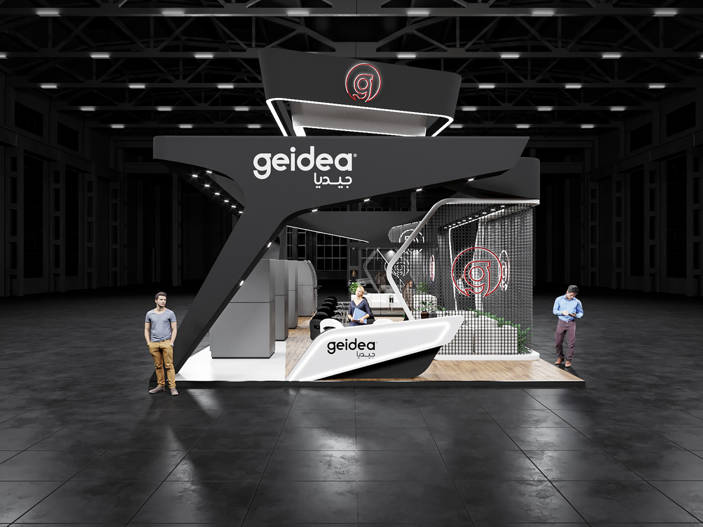 geidea國外展臺搭建設(shè)計